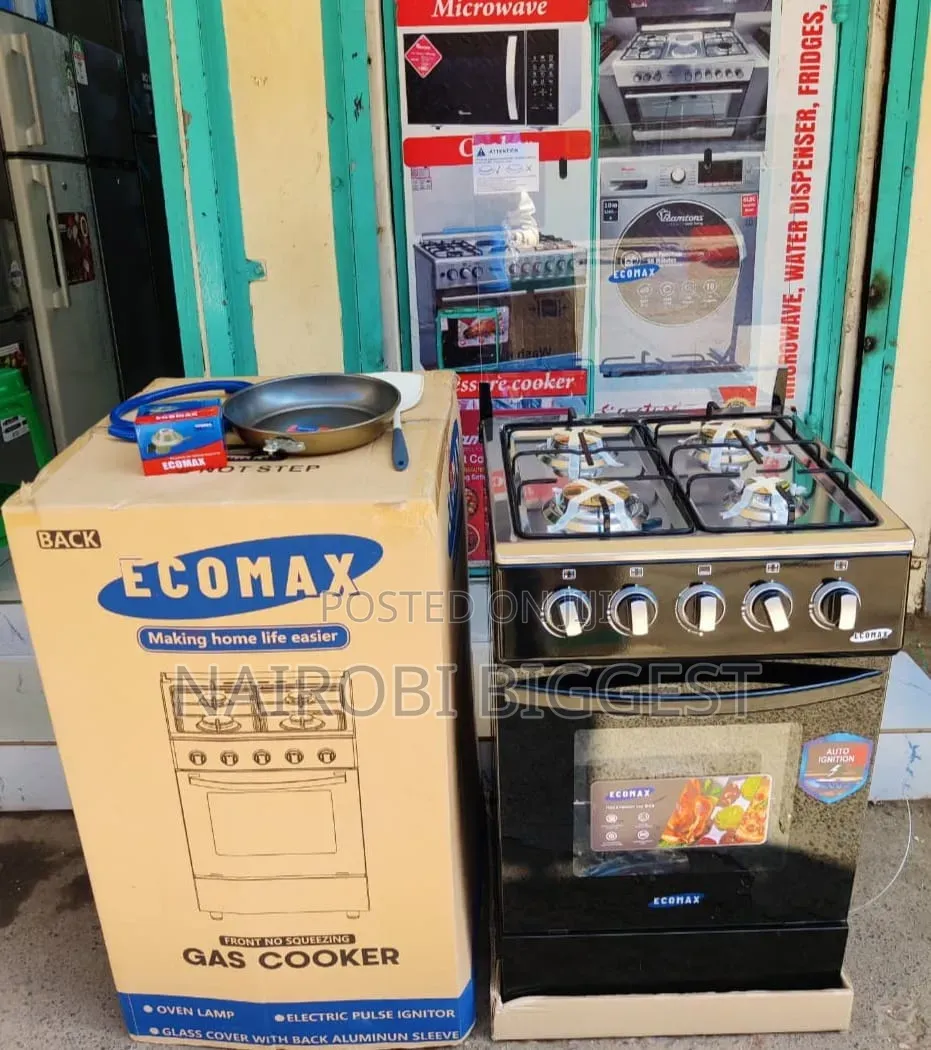Ecomax 50×55 Full Gas With Electric Oven Standing Cooker