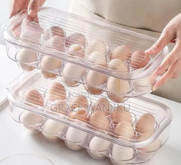 *16 Grid Egg Holder With Handle Lid* - main view