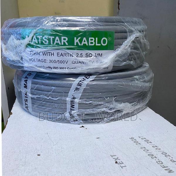 2.5mm PVC Insulated Cable – 3 Core Flame Retardant Electrical Wire