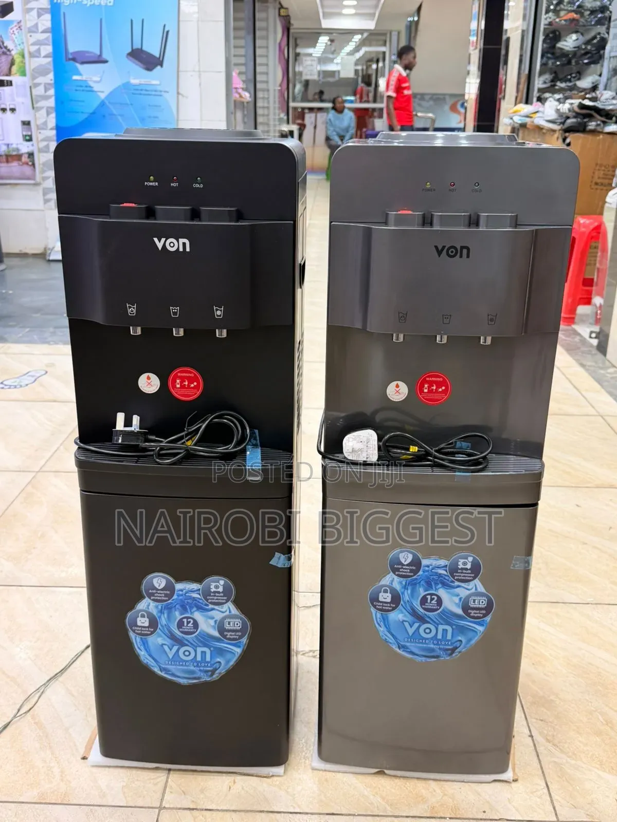 Von 3 Taps Hot, Cold and Warm Top Load Water Dispenser