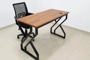 Office Desk : 1.2-Meter Modern Office Desk With Pedestal