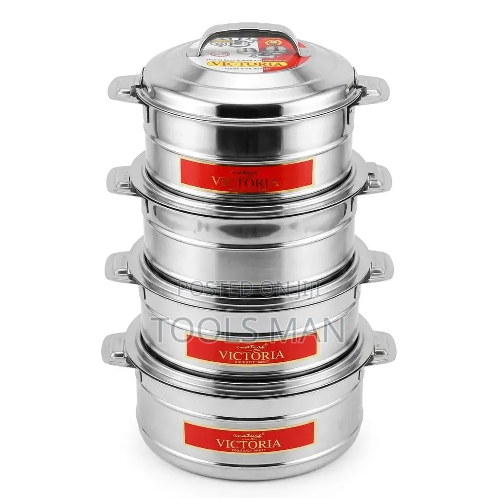 Signature Victoria Stainless Steel Hot Pot Set 4 Piece.