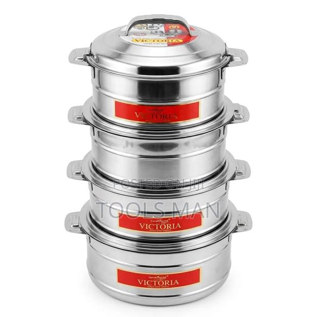 Signature Victoria Stainless Steel Hot Pot Set 4 Piece.