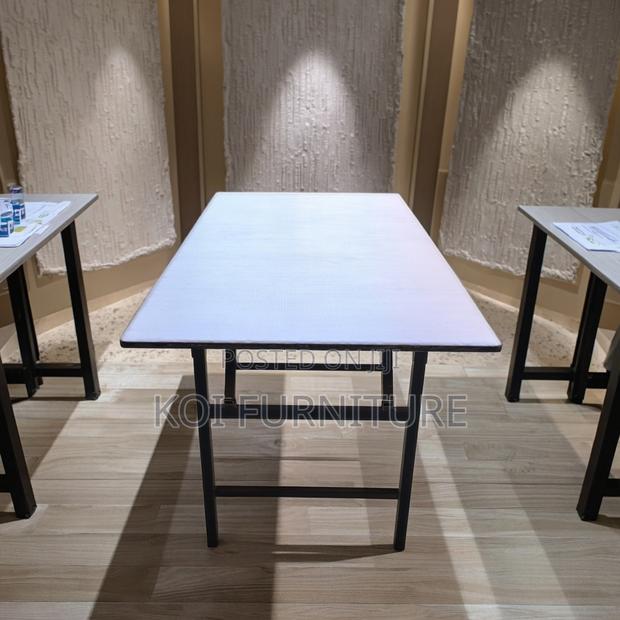 Office Table : 1.5m Banqueting Rectangular Foldable Table - thumbnail 2
