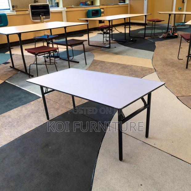 Office Table : 1.5m Banqueting Rectangular Foldable Table - thumbnail 5
