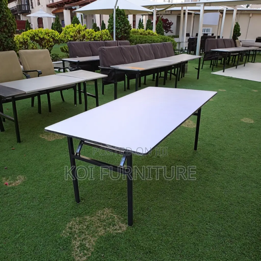 Office Table : 1.5m Banqueting Rectangular Foldable Table