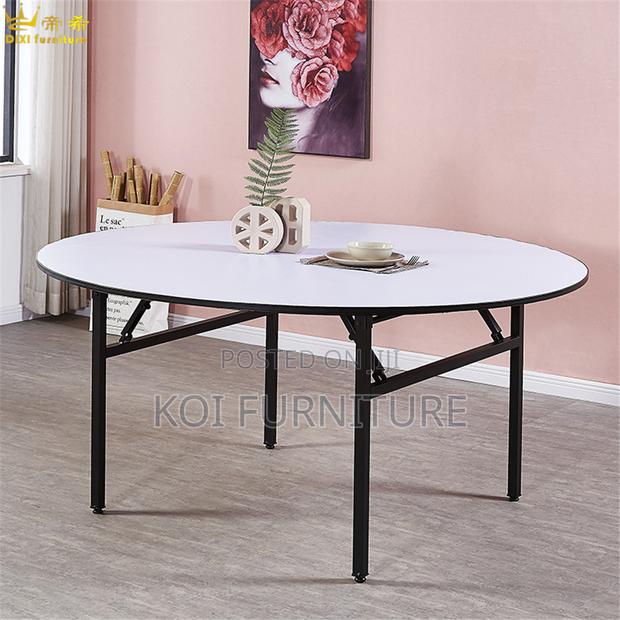 Office Table : 1.5m Waterproof Foldable Round Conference Table - thumbnail 7