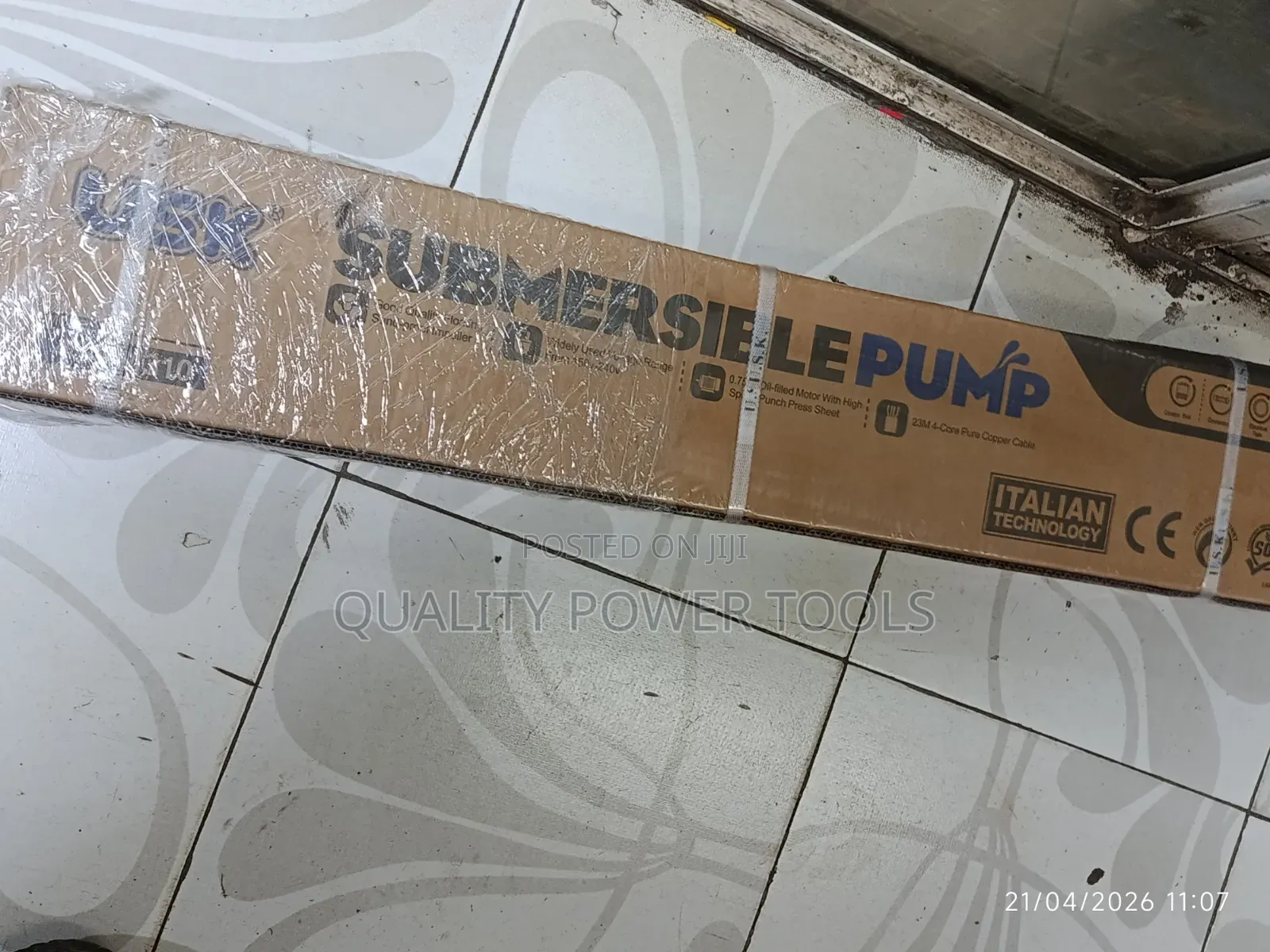 Usk Submersible Pump 0.75hp