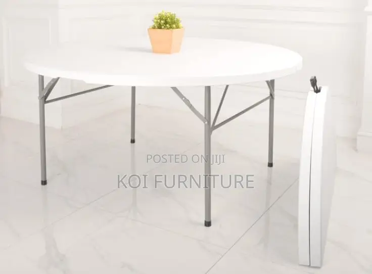 Office Table : 1.5m Foldable Round Office Table