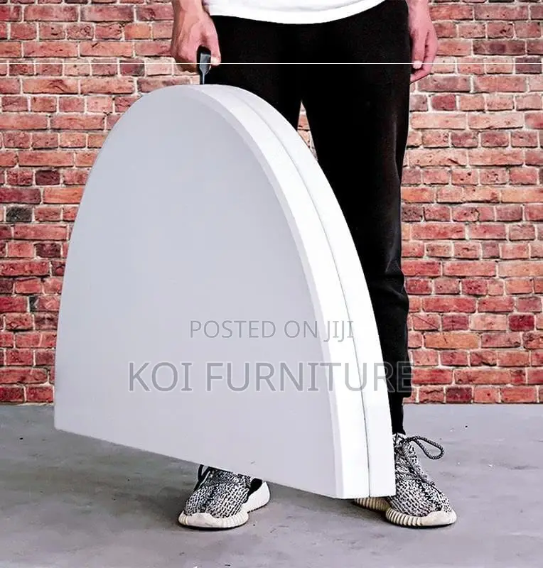 Office Table : 1.5m Foldable Round Office Table