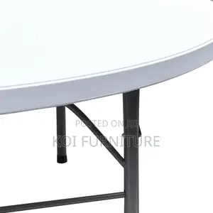 Office Table : 1.5m Foldable Round Office Table