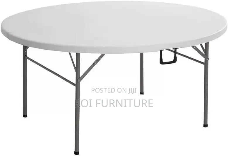 Office Table : 1.5m Foldable Round Office Table