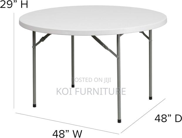 Office Table : 1.5m Foldable Round Office Table - thumbnail 7