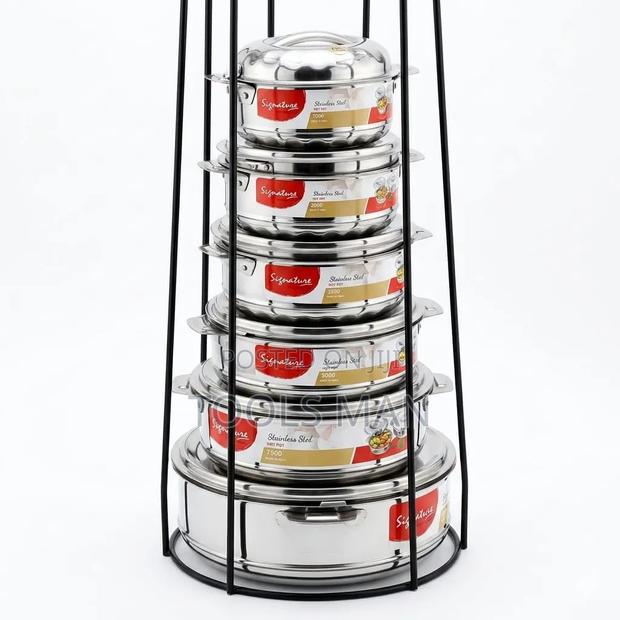 Signature 6 PCS Stainless Steel Insulated Hot Pot Set.