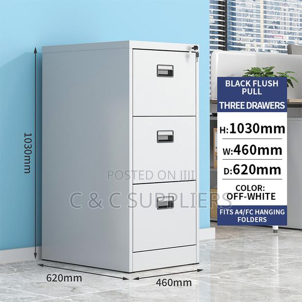 Office Cabinets; 3-Drawers Steel Office Storage/ Document Cabinet - thumbnail 2