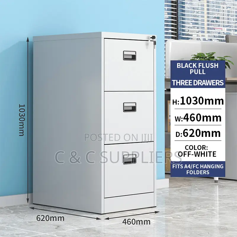 Office Cabinets; 3-Drawers Steel Office Storage/ Document Cabinet