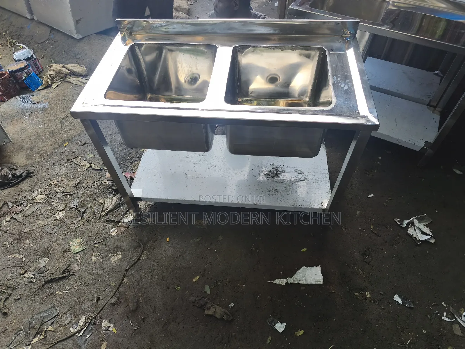 Commercial Double Sink 1200 X 600