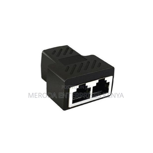 1 to 2 Ways Rj45 Ethernet Lan Network Splitter Double Adapter - main view