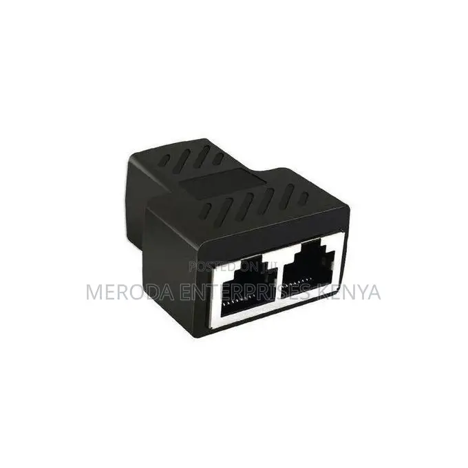 1 to 2 Ways Rj45 Ethernet Lan Network Splitter Double Adapter