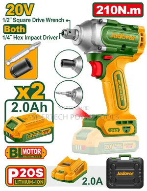 Jadever Jdcd3b21 Cordless Impact Driver Wrench 210nm