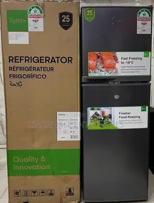 Syinix Double Door Refrigerator 137 Litres 3 Star