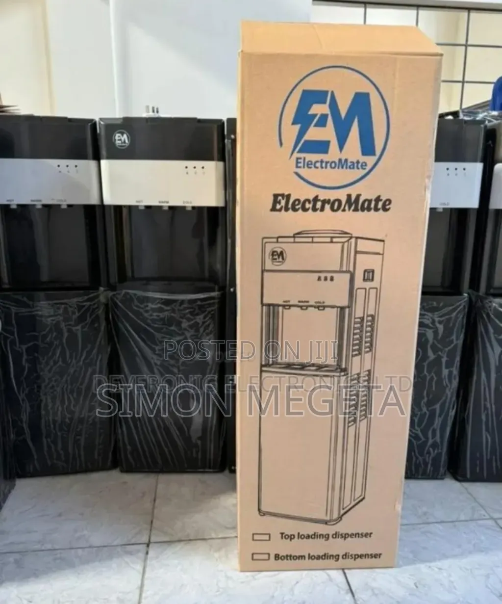 With Cold Water Electromate Top Load 3 Taps Standing Dispenser