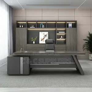 Office Desks; L-Shaped Office Desk High Quality Boss Table - 180cm