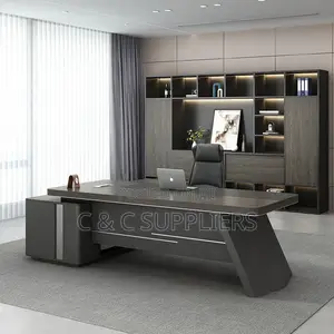 Office Desks; L-Shaped Office Desk High Quality Boss Table - 180cm