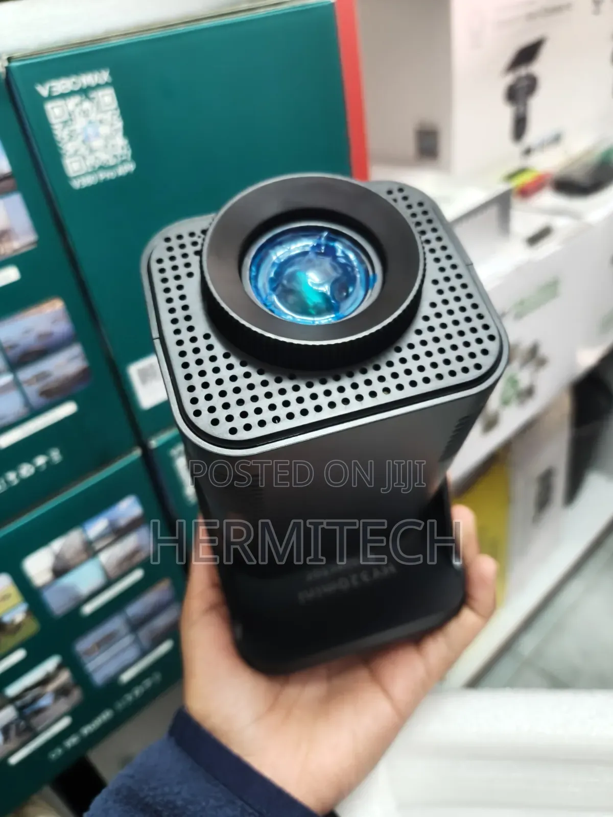 Projector Mini Hy320 Resolution Wifi Smart Bluetooth 150inch Screen