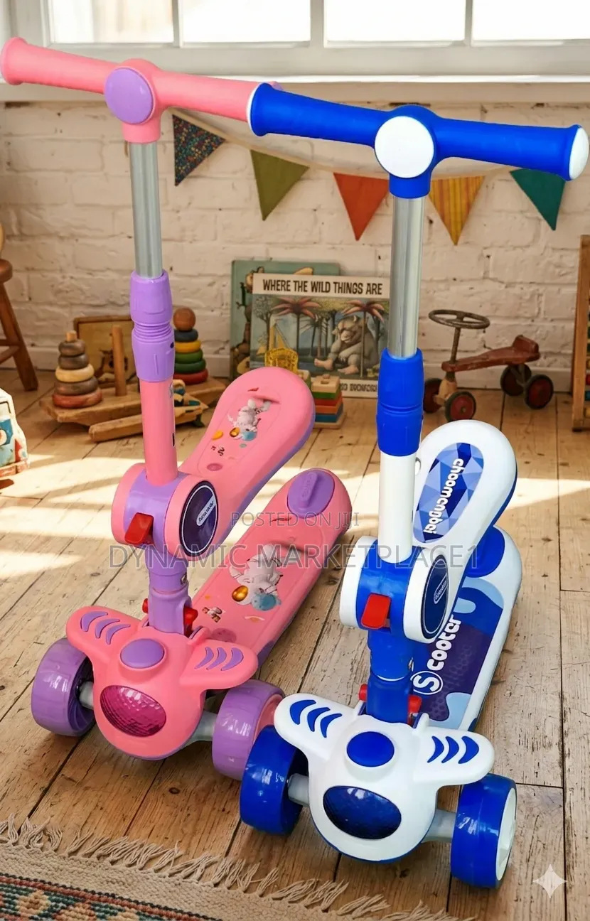 Kids' Convertible Kick Scooter Ride-On