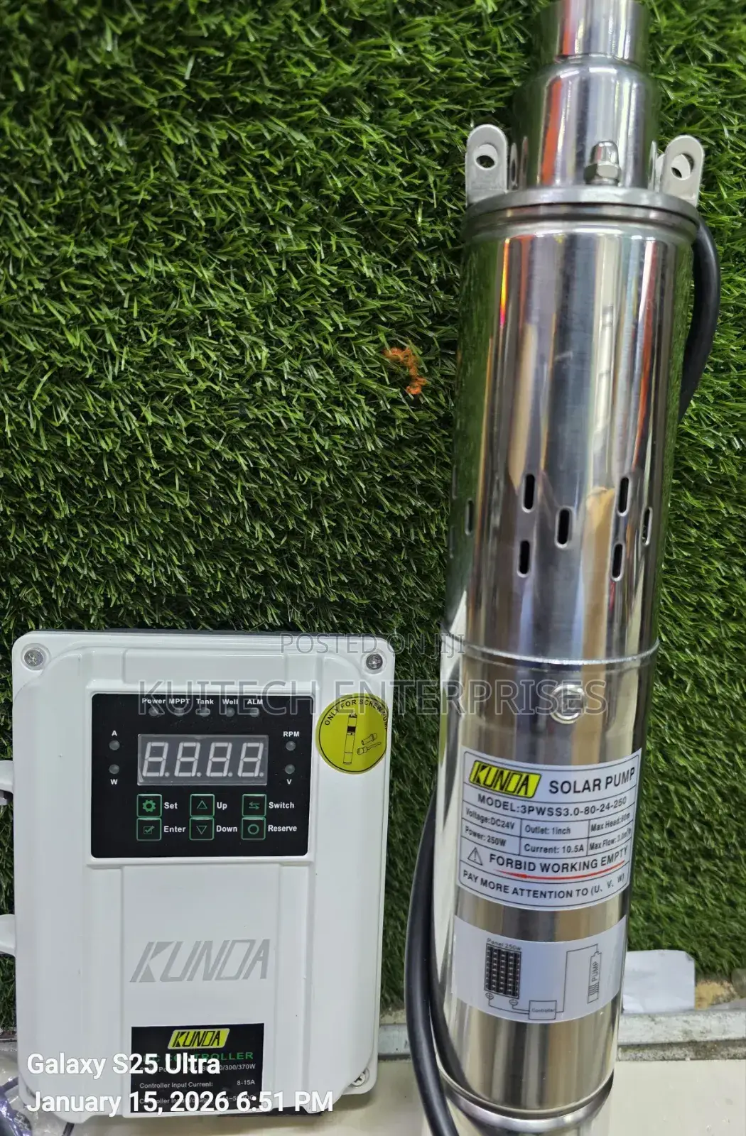 80m Solar Submersible Pump/ 250m Solar Pump Comes With Control Box