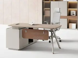 Office Desk : 1.6m Ergonomic L-Shaped Office Executive Desk