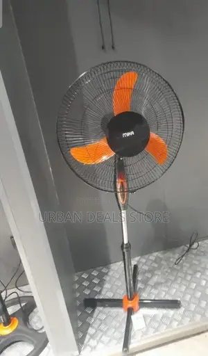 Mika 16 Inches Orange and Black Standing Fan