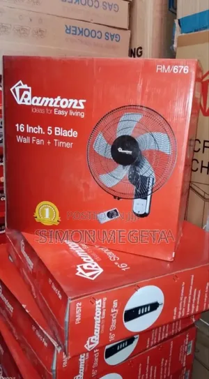 Newly Restocked Ramtons 16inch Wall Fan