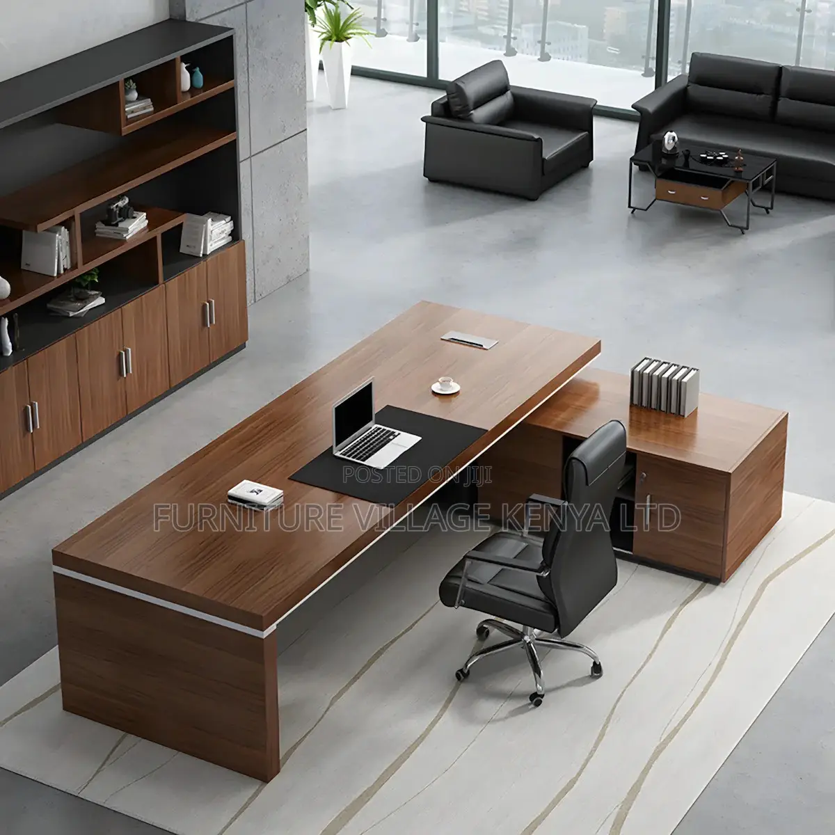 1.8m L-Shaped Managerial Office Task Table