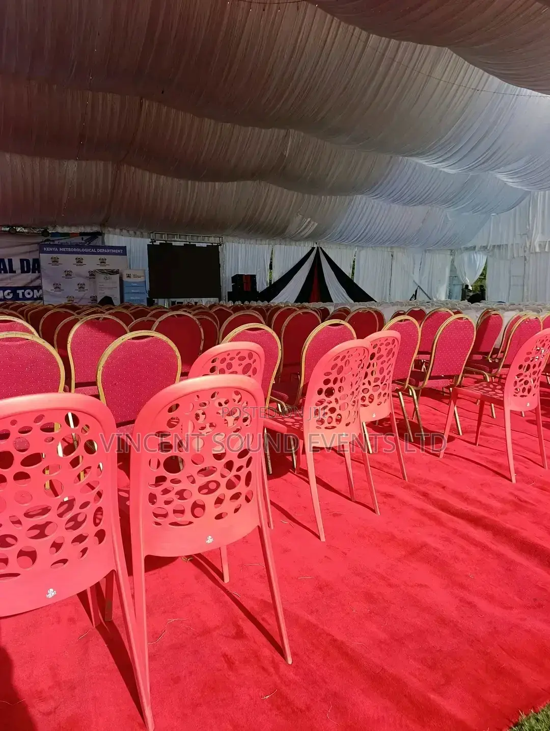 Rentals At Stage Tents Sound Chairs Led Sreeens Lightings Generator