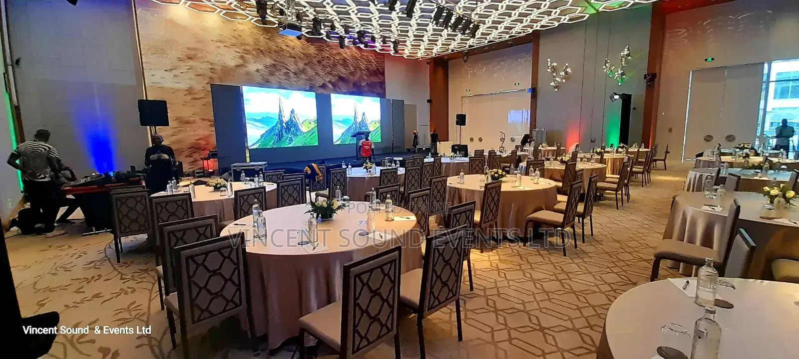 Rentals At Stage Tents Sound Chairs Led Sreeens Lightings Generator