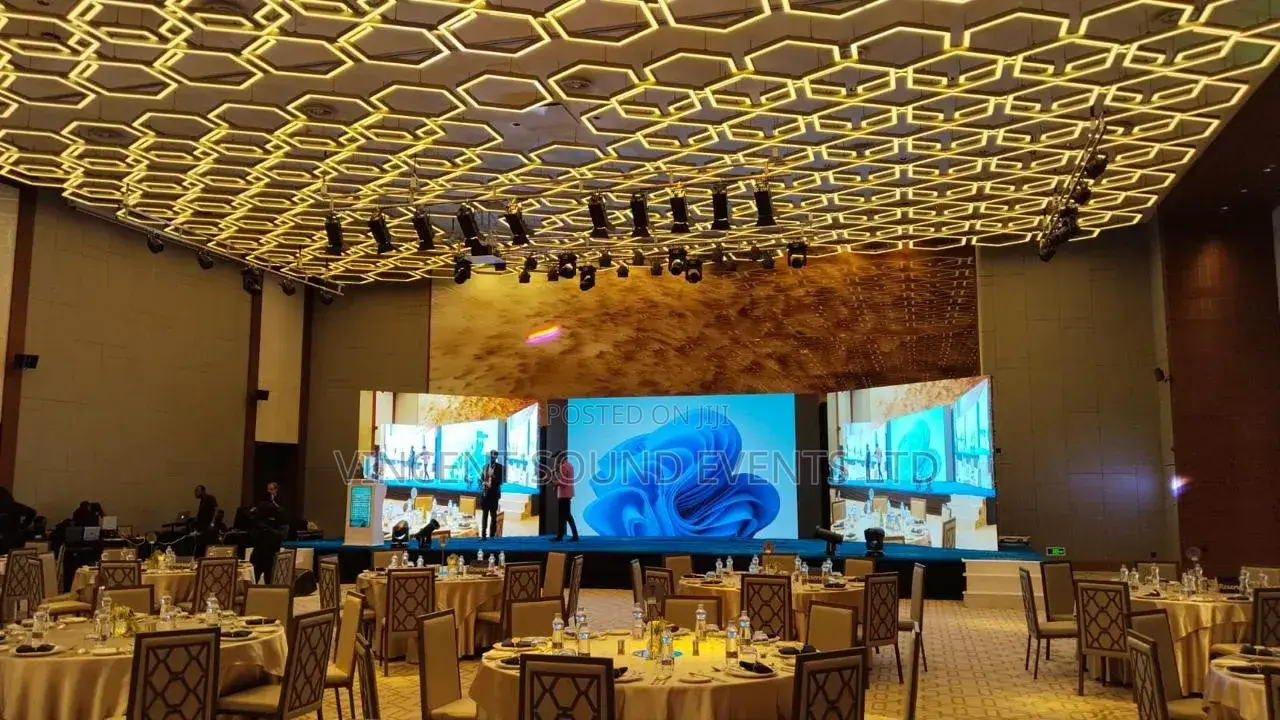 Rentals At Stage Tents Sound Chairs Led Sreeens Lightings Generator