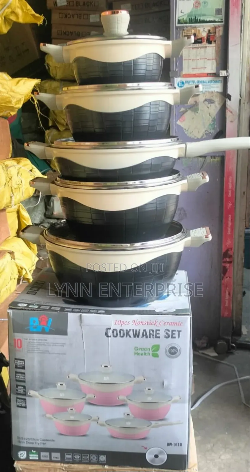 Bw Heavy Duty 10pcs Non Stick Cookware