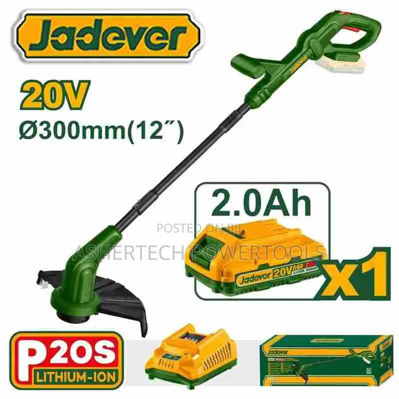 Jadever Jdgtp535 Cordless Grass Trimmer 300mm 20v