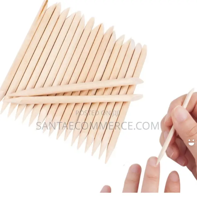 Nail Art Pusher Wood Sticks for Manicures