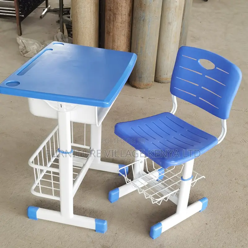 Modern Plastic Adjustable Kid's Desk And Chair Set