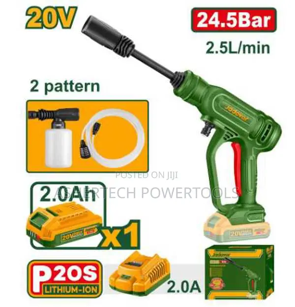 Jadever Jdqx01203 Cordless Pressure Washer 24.5bar