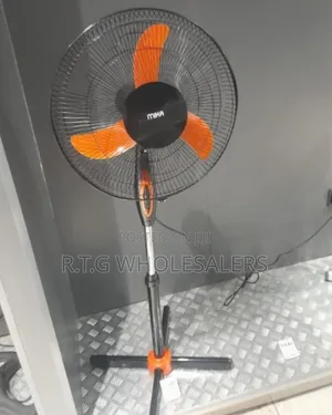 Mika 16” Standing Fan Orange Black