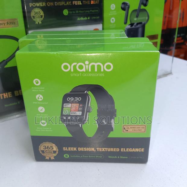 Oraimo Smart Watch Nano 6, Battery Capacity 210ah - thumbnail 2