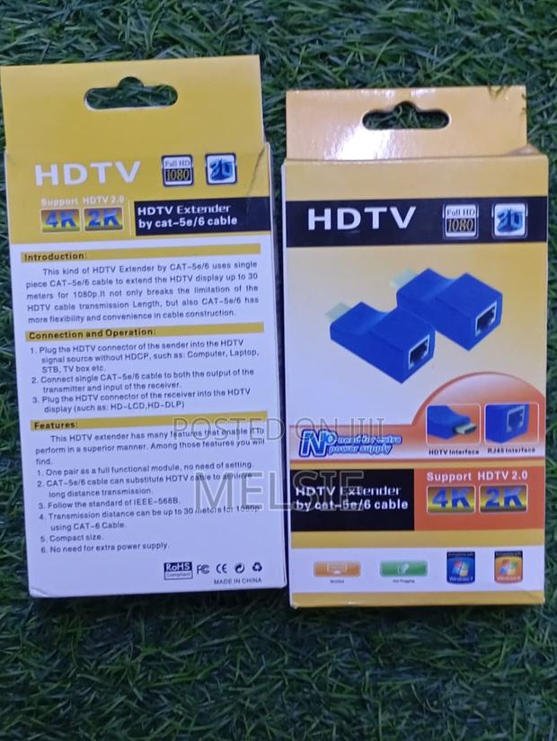 HDTV Signal Extender via Cat-6/6a