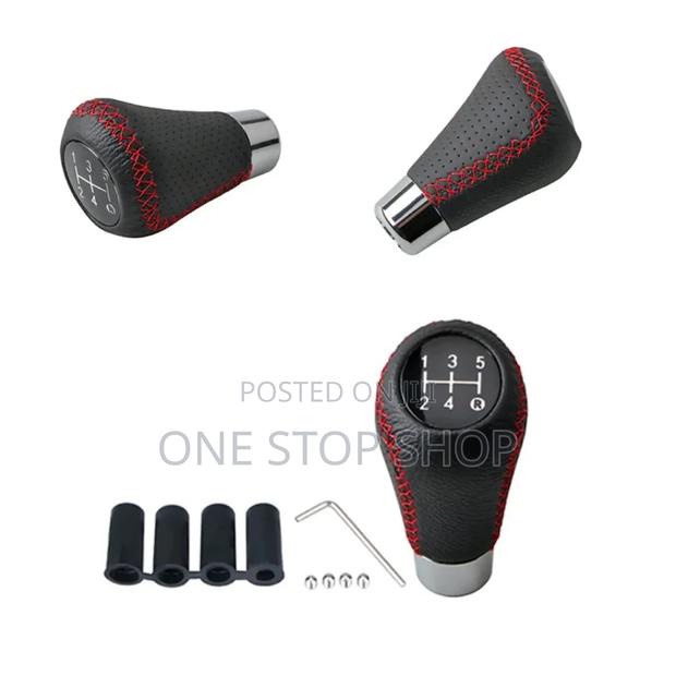 5 Speed Gear Knob Leather And Aluminum