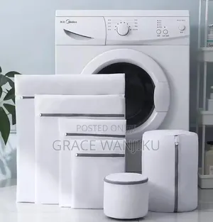 *6pcs Laundry Mesh Bags* Color: White/Gray