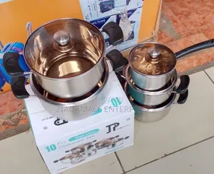 Jp Cookware 10pcs Stainless Steel Sleek Design Meets Efficient
