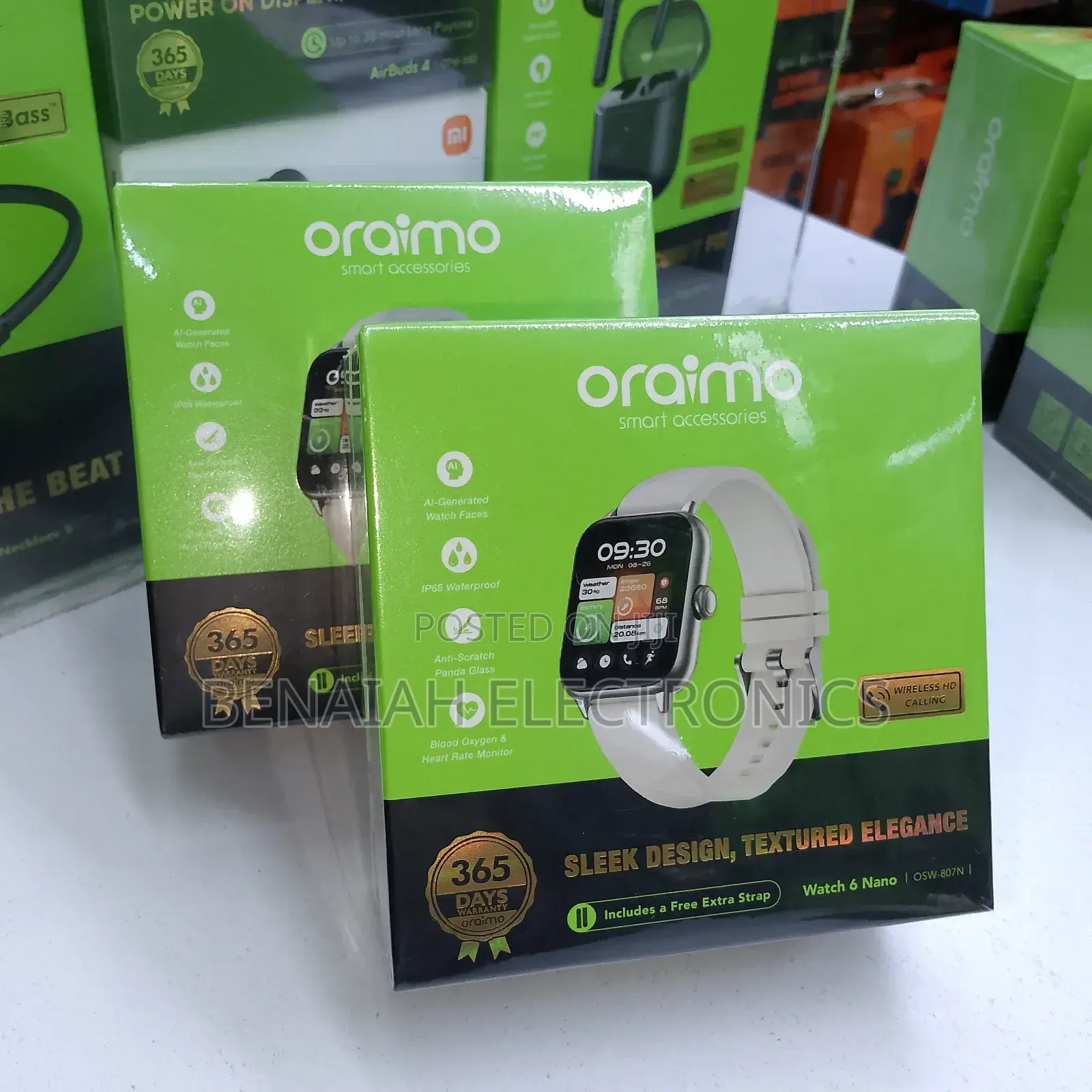Smart Watch Oraimo Nano 6, Charging Time 3 Hours